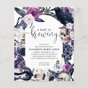 Budget Floral Halloween Baby brasse douche