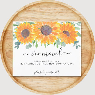 Budget Floral J'ai déménagé Faire-part mobile