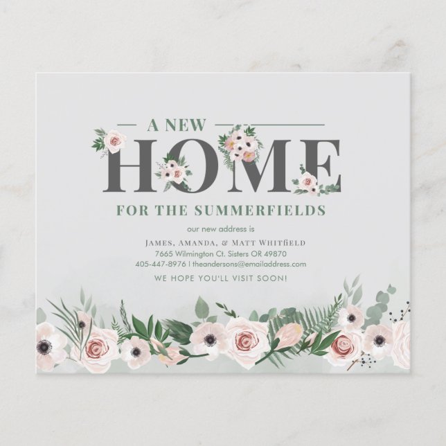 Budget Floral Nouvelle adresse résidentielle Movin (Devant)