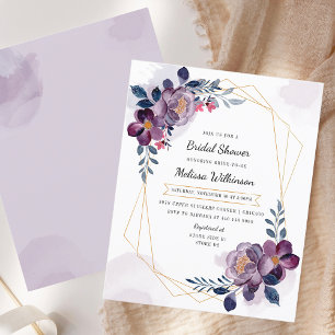 Budget Floral Purple Blush Botanique Fête des mari