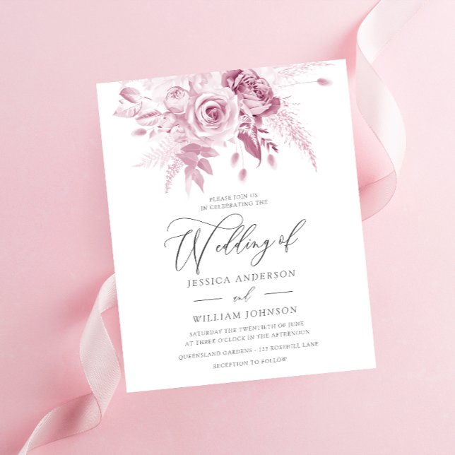 Budget floral rose poussiéreux (Créateur téléchargé)