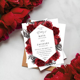 Budget Floral rouge et Mariage noir