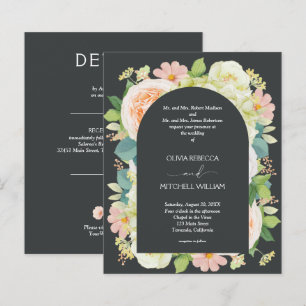 Budget Floral sur Mariage Onyx Tous en un Invitati