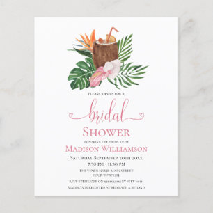 Budget Floral Tropical   Réception de mariage Cock