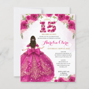 BUDGET Florale Rose Princesse Coquette Quinceanera
