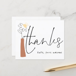 Budget Flower Vase informelle Nom du script Merci