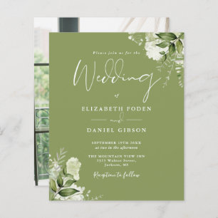 Budget Folift Moss Green Photo Faire-part de maria