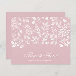 Budget Folift White Script Dusty Rose Merci