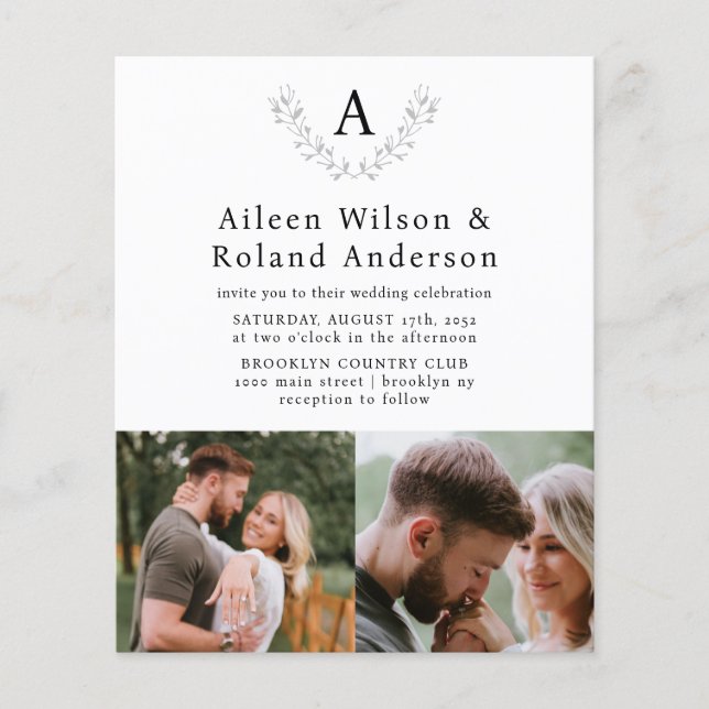 Budget Formal Classic Monogramme 3 Mariage photo (Devant)