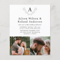 Budget Formal Classic Monogramme 3 Mariage photo