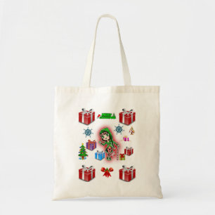 Budget fourre-tout sac à main Noël boîte rouge cad