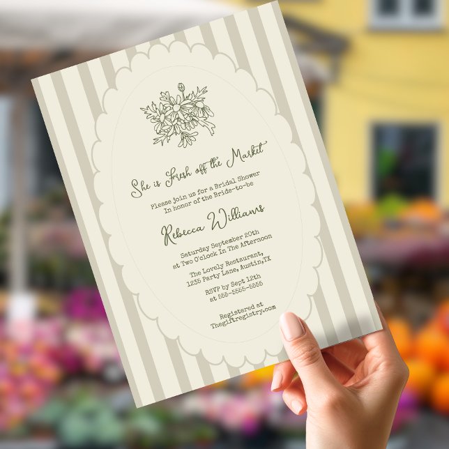 Budget Fresh off Market Sage Green Bridal Shower (Créateur téléchargé)