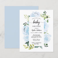 Budget Friendly Fleur Jolie Baby shower Invitation