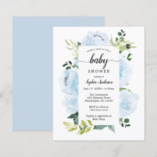 Budget Friendly Fleur Jolie Baby shower Invitation