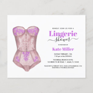 BUDGET Fuchsia Bustier Lingerie Fête des mariées