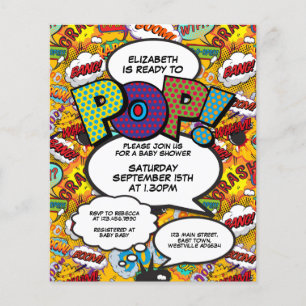 Budget Fun Ready to Pop Baby shower Invitation