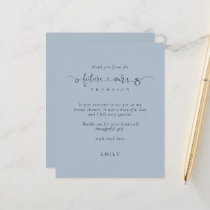 Budget Futur Mme Fête des mariées Dusty Blue Merci