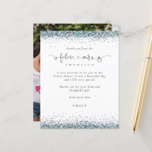 Budget Futur Mme Photo Parties scintillant bleue M