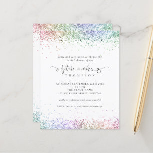 Budget Futur Mme Rainbow Parties scintillant Fête