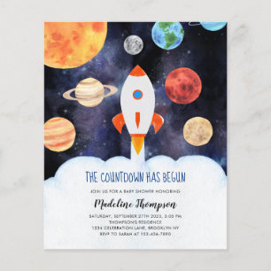 BUDGET Galaxie Planètes Space Rocket Baby shower