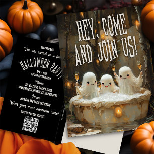 Budget Ghosts Jacuzzi Adulte Halloween invitation