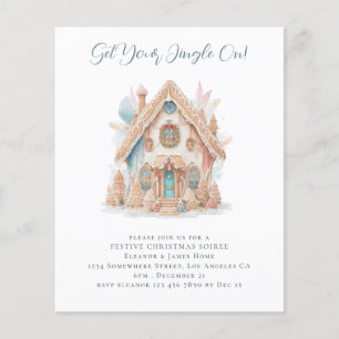 Budget Gingerbread Maison Invitation de fête de No