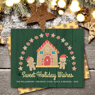 Budget Gingerbread Sweet Holiday Wings Carte verte