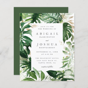 Budget Gold & Aquarelle Mariage de verdure tropica