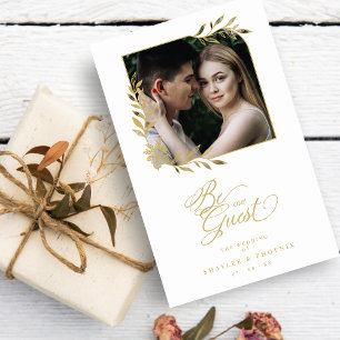 Budget Gold Branches Cadre Mariage Photo de luxe