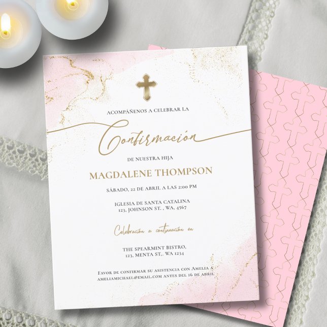 Budget Gold Cross Girl Confirmation Confirmacion (Créateur téléchargé)
