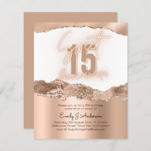 BUDGET Gold Foil Parties scintillant Quinceanera 1