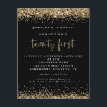 Budget Gold Parties scintillant 21e Invitation Bla<br><div class="desc">Un rapport qualité-prix BUDGET alternative sur une taille plus petite 4, 5 x 5, 6" semi-brillant poids 110lbs, qui est d'une épaisseur similaire à une carte postale (cependant ne convient pas à l'utilisation comme carte postale.) VEUILLEZ NOTER qu'il y a UN invitation par feuille Gold Parties scintillant 21st Black Party...</div>