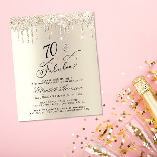 Budget Gold Parties scintillant 70e anniversaire I