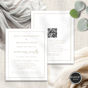 Budget Gold Script Soirée Mariage Soirée Invitatio