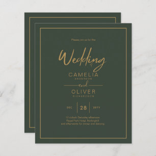 BUDGET Gold Texte Script élégant moderne