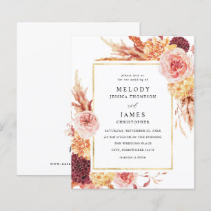 Budget Golden Burgundy Blush rose Mariage floral 2