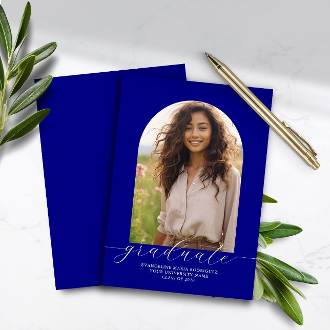 Budget Graduation Faire-part Photo Arch Marine (Créateur téléchargé)