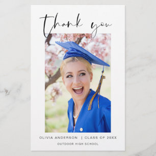 Budget Graduation Photo Minimaliste Merci Cartes