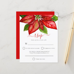 Budget Grand Poinsettia Noel Mariage RSVP