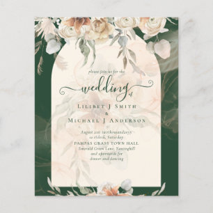 BUDGET Green BOHO Terracotta Floral Mariage