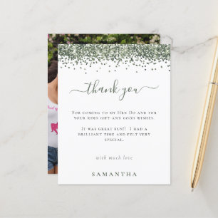 Budget Green Glitter Photo Enterrement de jeune fi