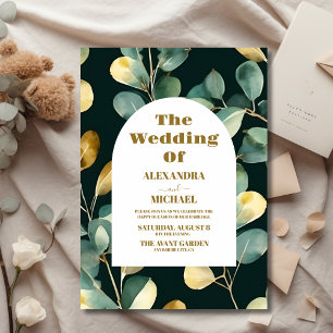 Budget Green Gold Parties scintillant Eucalyptus M