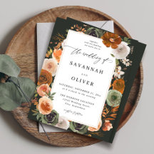 Budget Green & Terra Cotta Floral Mariage S2 -DK