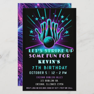 Budget Grève Neon Glow Bowling Anniversaire