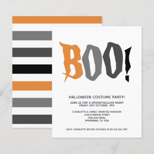 BUDGET Halloween Boo Personnalisé Fantastique