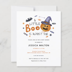 Budget Halloween Citrouille Little Boo Baby shower