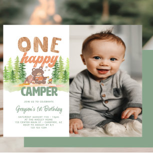 Budget Happy Camper Photo 1er Anniversaire Invitat