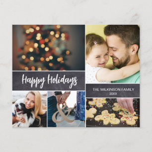 Budget Happy Holidays family Photo Collage 2023