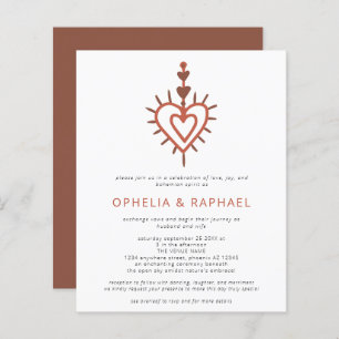 Budget Heart Dreamcatcher Terracotta QR Mariage