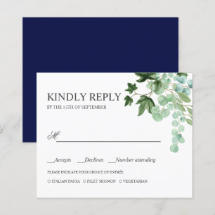 BUDGET Hedera Ivy MARIAGE feuille RSVP REPAS CHOIX